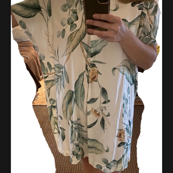 ANNA GLOVER x H&M White and Green Small Dress - Picture 3 of 6